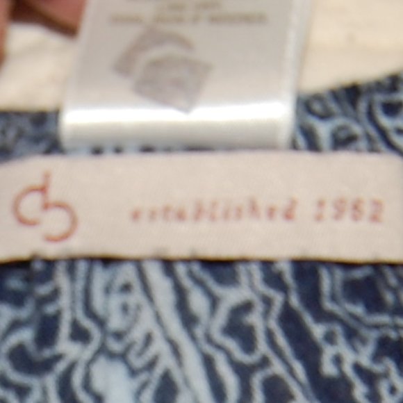 CB Blue Patterned Flouncy Skirt Size Large - Picture 8 of 9